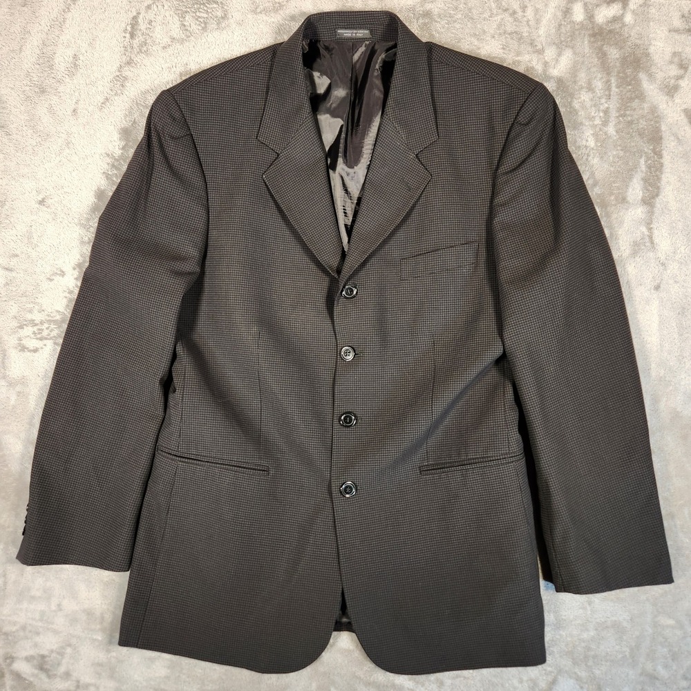 Galliani Blazer Mens 42 Charcoal Ermenegildo Zegna Wool Sport Coat Italy